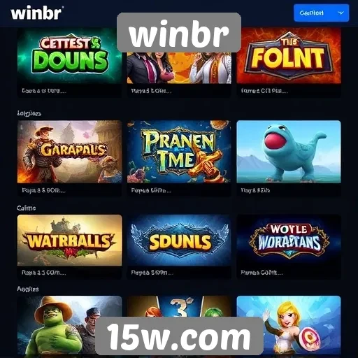 Jogos populares disponíveis no site Winbr